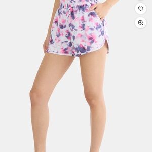 Athletic Works Women's Pink and Purple Athletic Shorts